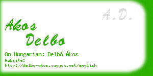 akos delbo business card